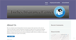 Desktop Screenshot of forbesinsurancecenter.com